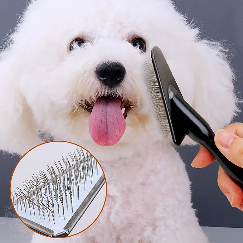 Cepillo de grooming madera para perros pelo largo y gatos - imagen 2