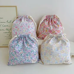 Organizador de viaje para accesorios de mascota – Bolsa algodón floral
