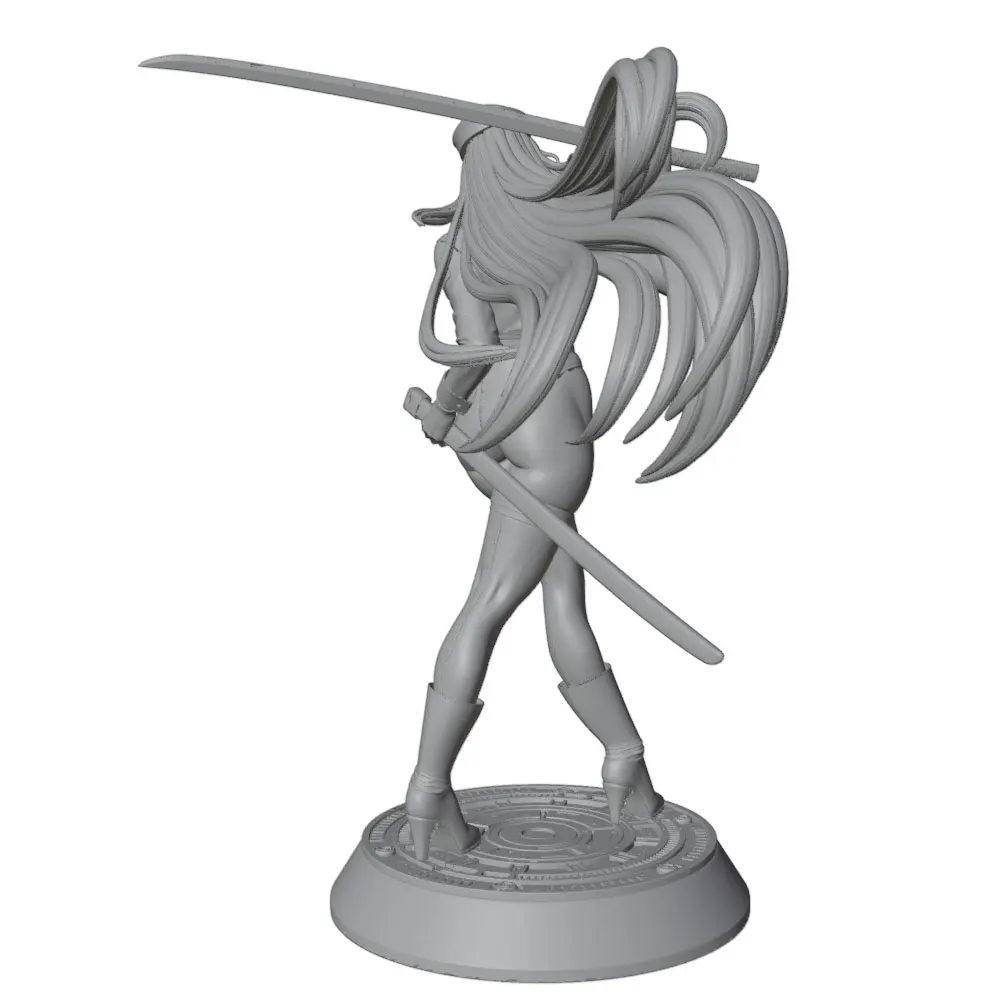 Figura anime gato GK sin pintar, escala 1/24 para habitación - imagen 4
