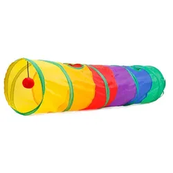 Túnel plegable para gatos – Juguete de ejercicio para interior