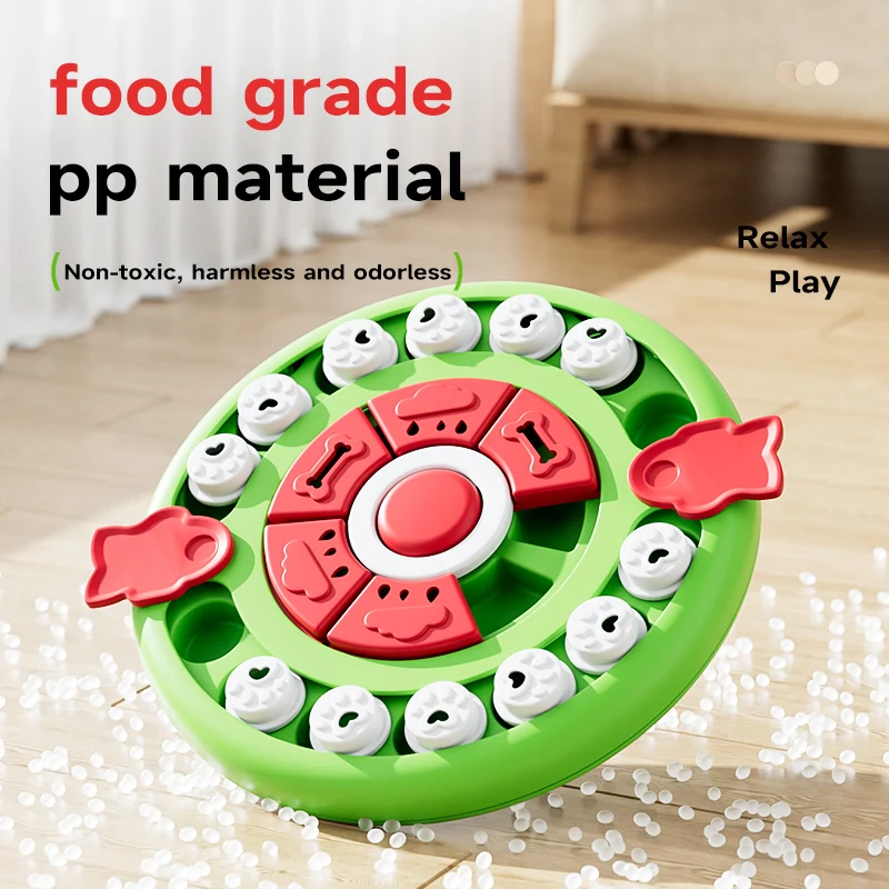 HOOPET Alfombra interactiva de forraje de rompecabezas para gatos - Alimentador de enriquecimiento de juego propio con orificios de tratamiento congelados, estimulación mental lenta F - imagen 5