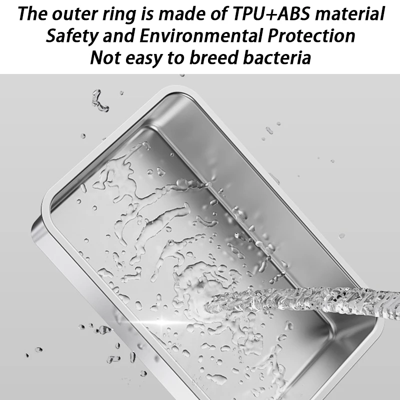 Caja de arena para gatos de gran tamaño, cajas de arena para gatos de acero inoxidable cerradas, tapa, cajas de arena para gatos, bandeja de entrenamiento para inodoro, productos de limpieza para gatos - imagen 4