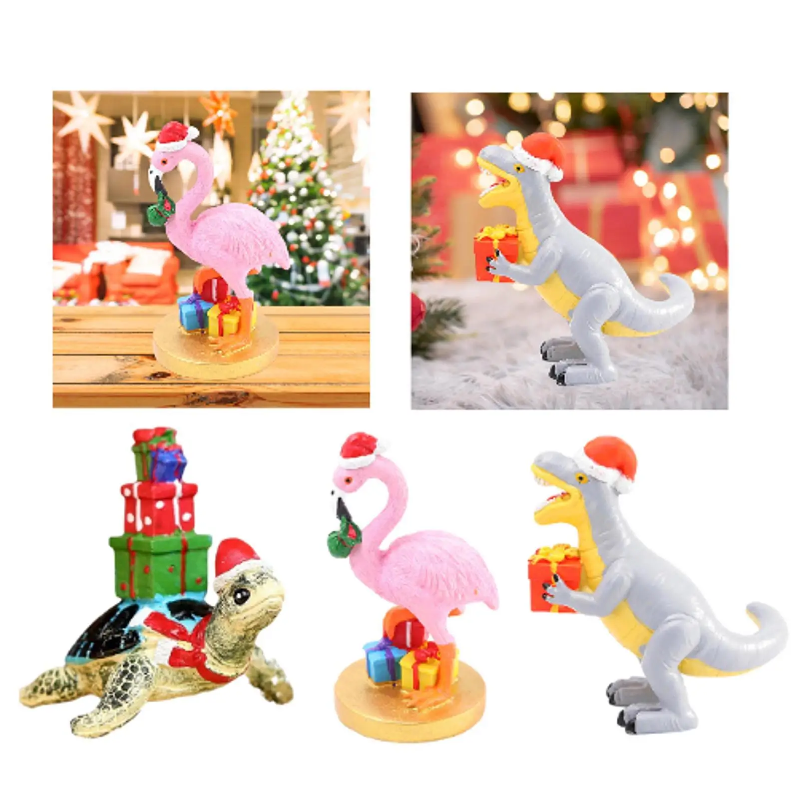 Animal Messenger Statue Christmas Figurine Collectible Home Decor for Office Table Centerpieces Cabinet Housewarming Fireplace