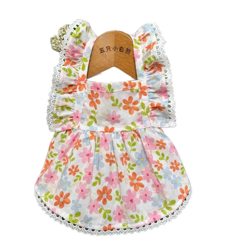 Vestido Floral para mascotas, camisola para cachorros, ropa fina de verano para perros y gatitos, jersey de Bichon, ropa bonita de flores, chalecos populares - imagen 5