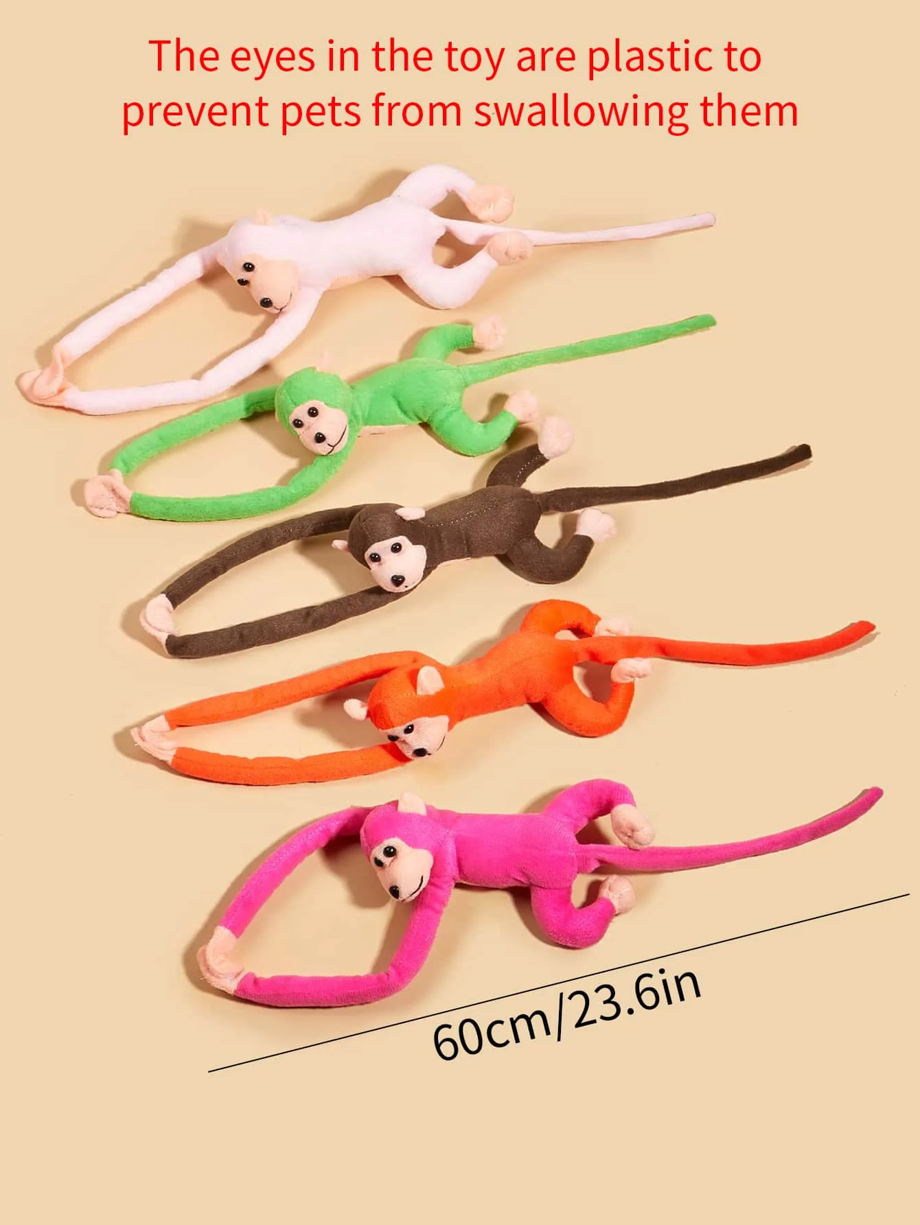 Juguete interactivo de felpa de color aleatorio para el cuidado Molar y tiempo de juego, 1 unidad - imagen 5