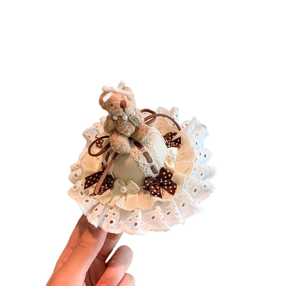 Sombrero de pastel de cereza rosa para mascotas, horquilla para perro, accesorios de decoración para fotos de fiesta, sombreros de cumpleaños, accesorios para cachorros - imagen 5