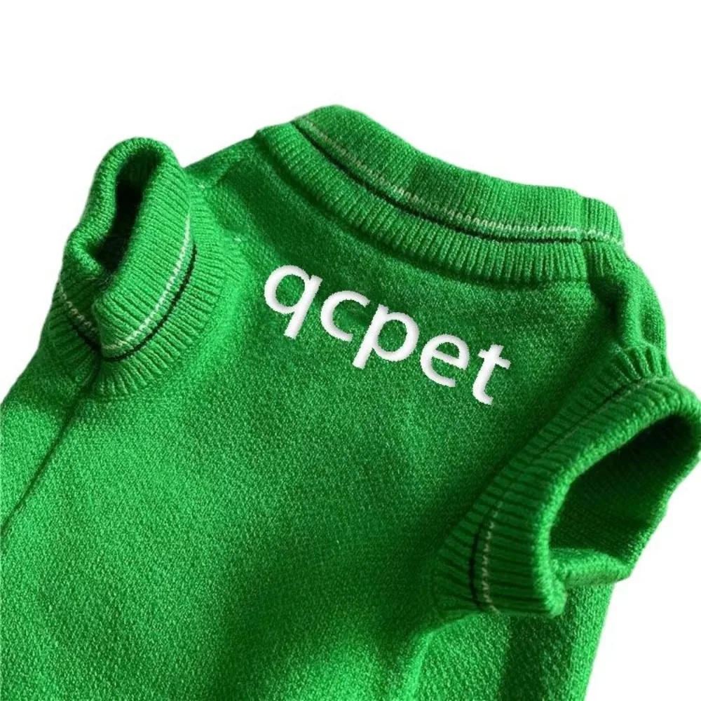 Pet Otoño e Invierno lindo suéter de retazos chaleco Teddy Schnauzer perro pequeño mediano cálido chaleco sin mangas ropa para cachorros - imagen 5