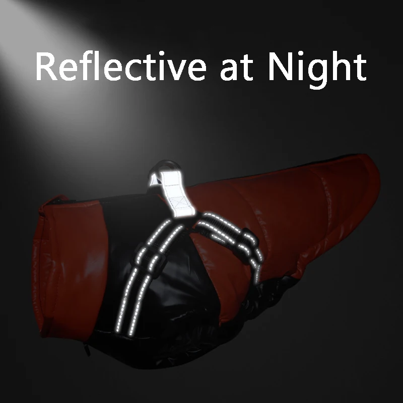 Chaqueta para perro con arnés, ropa cálida de invierno para perros pequeños y medianos, abrigo impermeable para mascotas, disfraz de Bulldog Francés Chihuahua - imagen 5