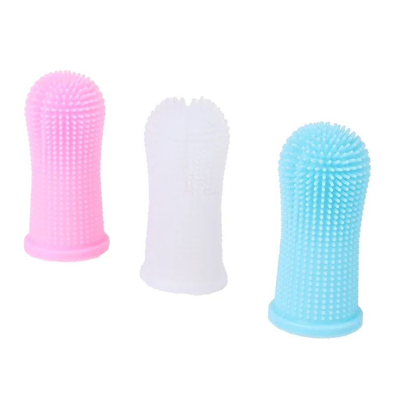 Cepillo de dientes suave para perro y gato, herramienta de limpieza de dedo, mal aliento, 360 °, 1 unidad - imagen 4