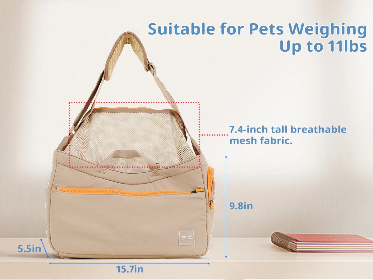 Mochila plegable para transportar mascotas para perros pequeños y medianos, bolsa de viaje para perros de lado suave aprobada por aerolínea con malla transpirable - imagen 3