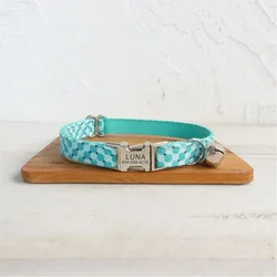 Collar identificativo para gato con grabado gratis y correa a juego