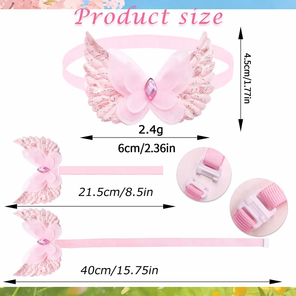 lazo ajustable con forma de mariposa para perros pequeños - imagen 5