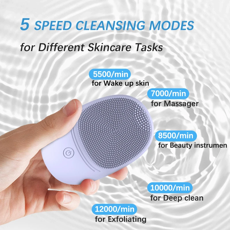 Limpiador facial eléctrico de silicona para gatos y perros – Sónico - imagen 3