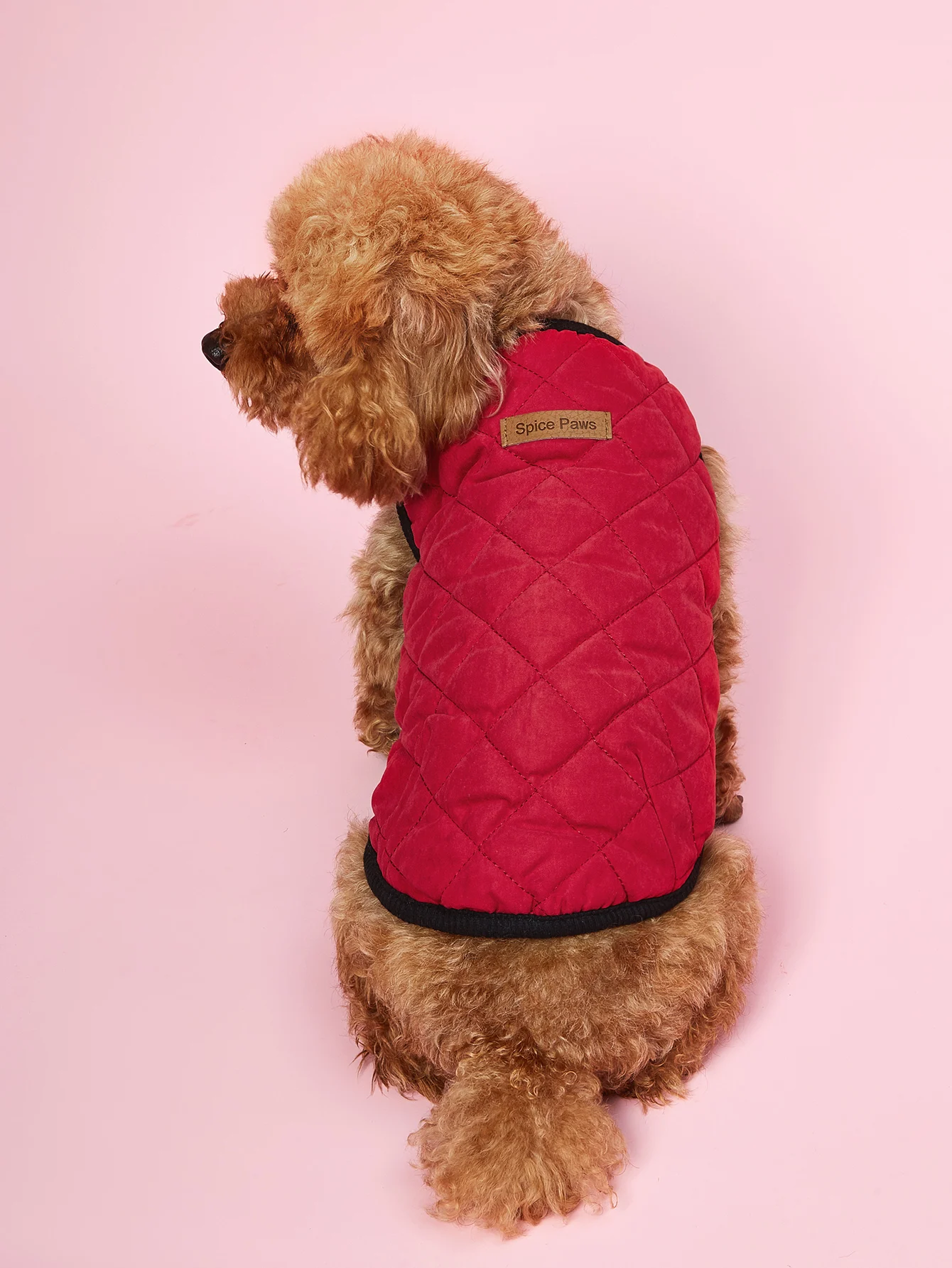 Abrigo de invierno cálido para perro, chaqueta de plumón para perro, cuello alto, ropa impermeable para perro para clima frío, traje de nieve para perro de Navidad Ve - imagen 2