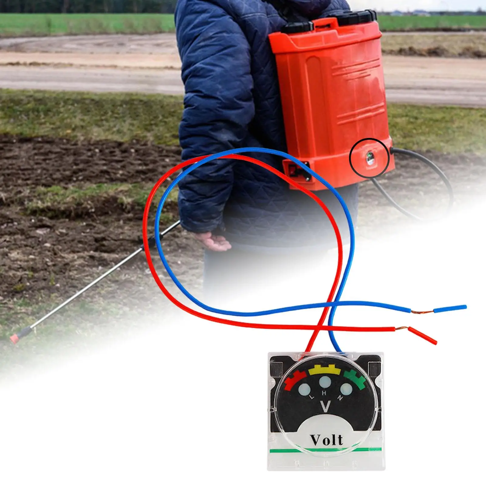 Pulverizador eléctrico Amperímetro Pulverizador Accesorios mide la corriente eléctrica para la cría animal