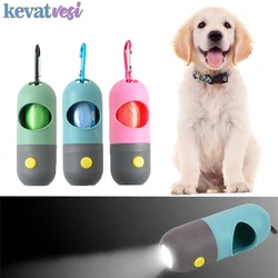 Porta bolsas con luz LED para perro – Dispensador de excrementos