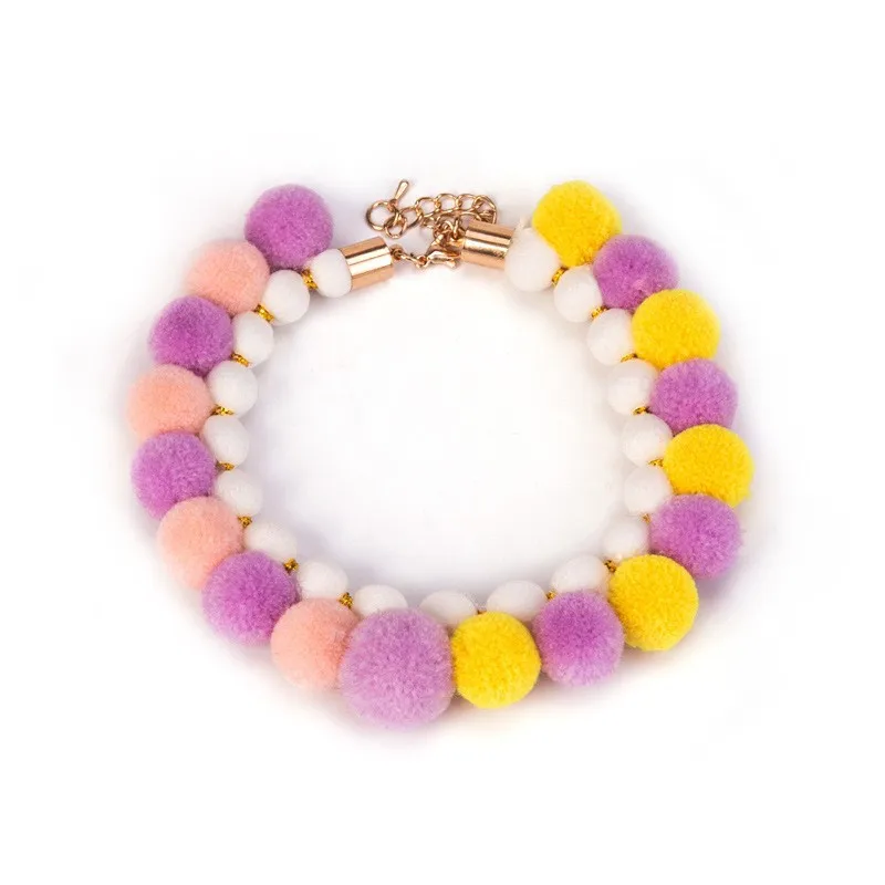 Collar pajarita con flor de arcoíris para perros y gatos - imagen 4