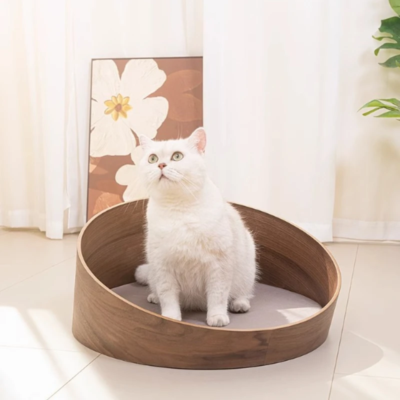 Cama desmontable lavable de madera maciza para gatos y perros - imagen 3