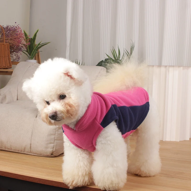 Ropa de lana de invierno para perros, ropa para cachorros, chaleco de Bulldog Francés, abrigo, disfraces de Pug, chaqueta para perros pequeños, chaleco para Chihuahua Yorkie - imagen 2