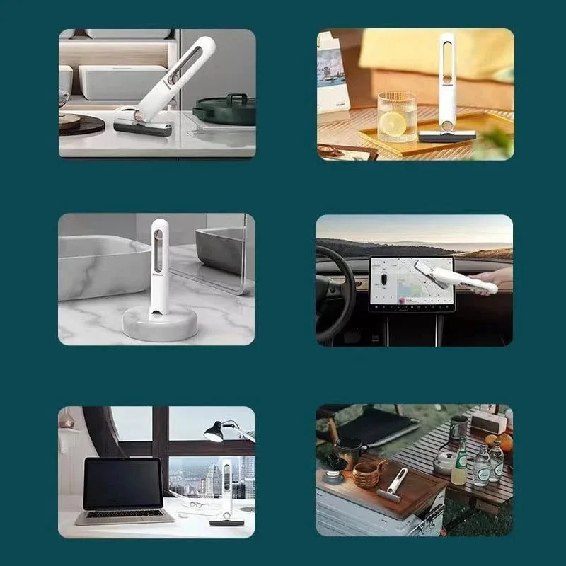 Mini fregona de limpieza de suelo, mopa exprimible portátil para el hogar, cocina, coche, lavado de ventanas de vidrio, herramientas de escobas de baño - imagen 5