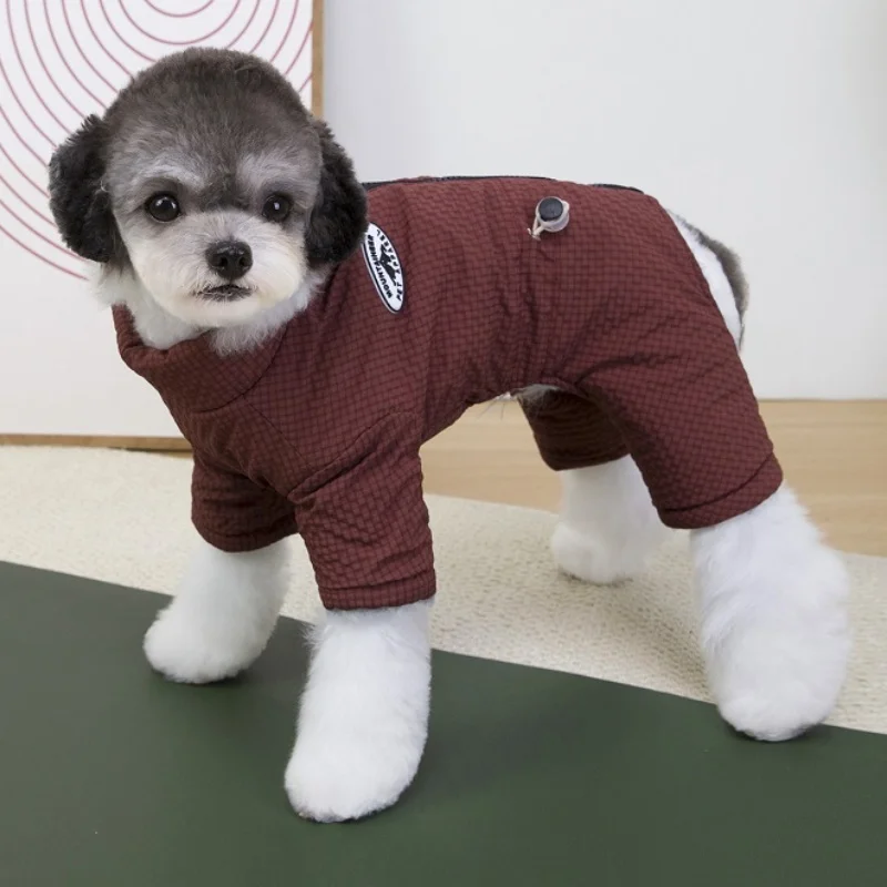 Chaqueta de moda para perros al aire libre, ropa de invierno para perros, monos cálidos y suaves para cachorros, abrigo, chaqueta de plumón para gatos, chaqueta para mascotas, abrigo, suministros para perros - imagen 4