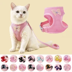 Arnés con correa para gatos y perros – Ajustable y transpirable