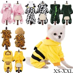 Capa con capucha dinosaurio para perros y gatos – Abrigo térmico invierno