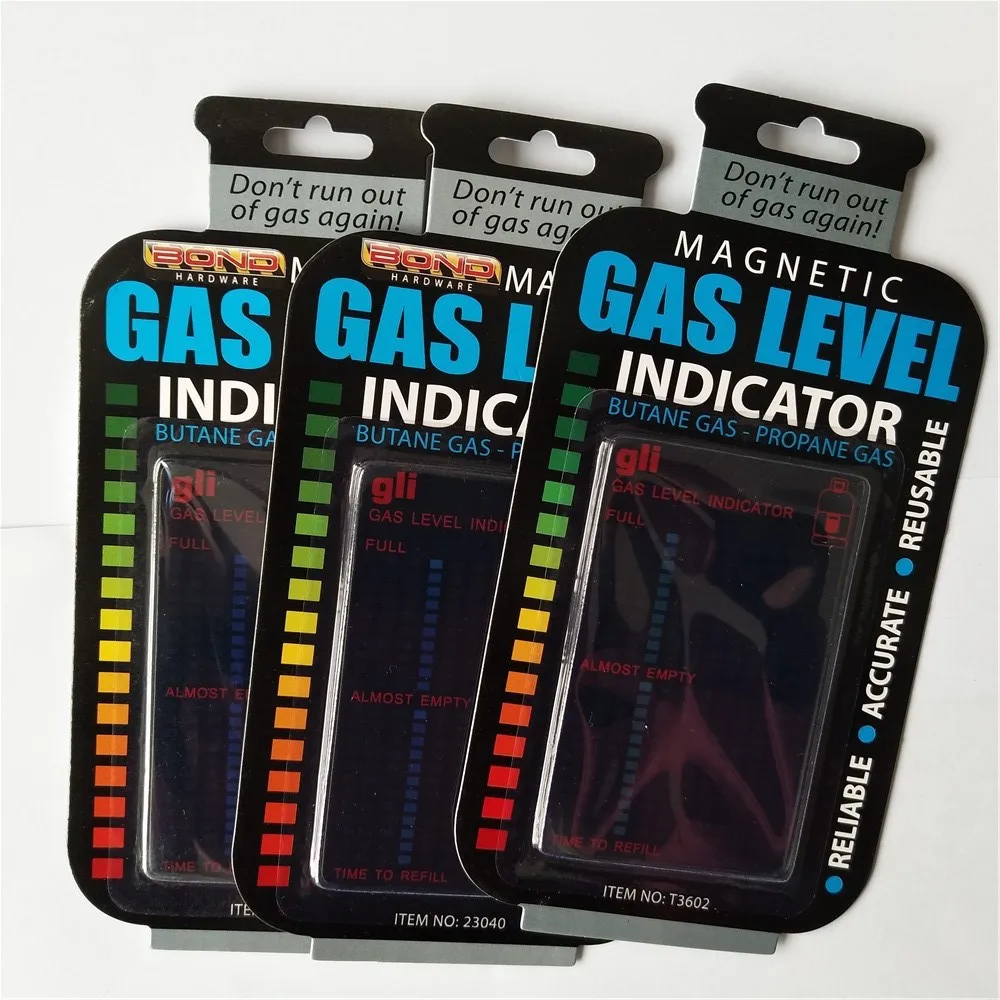 10 unids/lote cilindro de Gas magnético indicador de nivel de tanque de Gas termómetro de cristal líquido medidor de temperatura