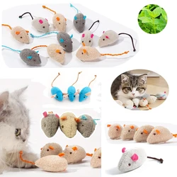 Sonajero ratón de peluche interactivo con catnip para gatos