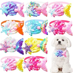 Pajarita brillante para perros y gatos pequeños - accesorio ajustable