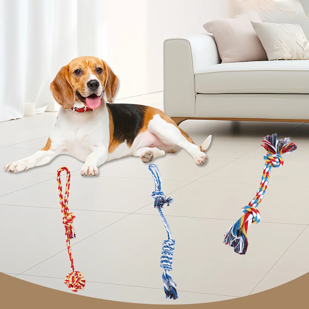 Juguetes de cuerda para perros y mascotas, cepillo de dientes duradero resistente a mordeduras, juego para mascotas, pelota para masticar, accesorios para perros medianos y grandes, juguete para cachorros - imagen 2