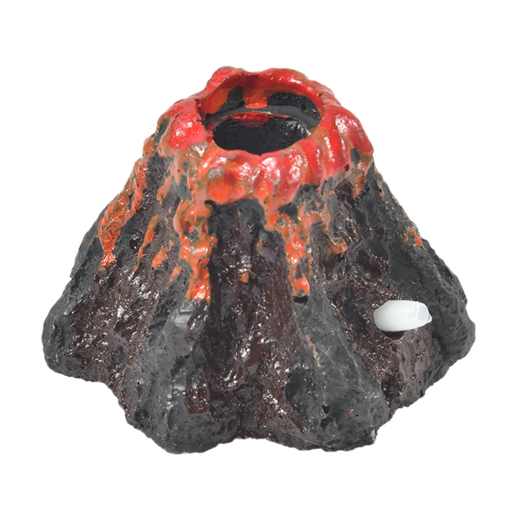Decoración del tanque de peces del acuario con forma de volcán, bomba de oxígeno, bomba de aire de piedra de burbuja de aire, decoración del acuario del tanque de peces - imagen 4