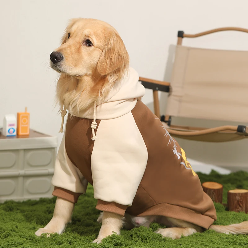 Ropa para perros HOOPET, modelos de otoño e invierno, perros Labrador, Border Collie, ropa para mascotas, suéter para perros grandes y de primavera, invierno - imagen 2