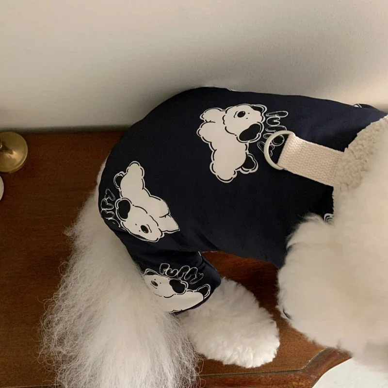 Abrigo plumon calido de peluche para perros pequenos, Pomerania - imagen 5