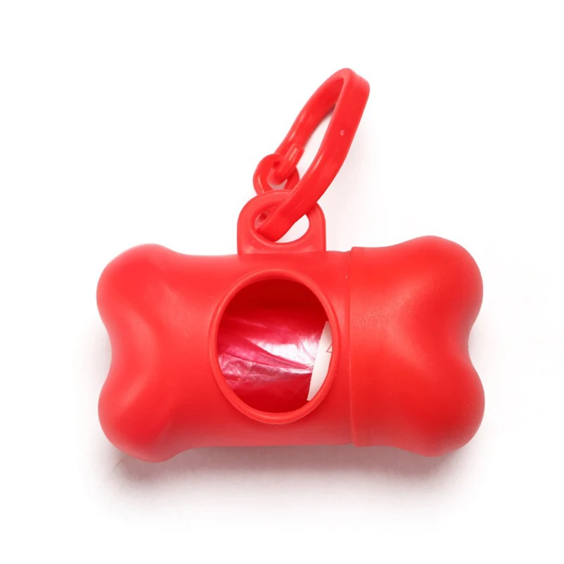 Suministros para techo de perros, dispensador de bolsas de basura para mascotas en forma de hueso para perros, suministros de limpieza para salir - imagen 5