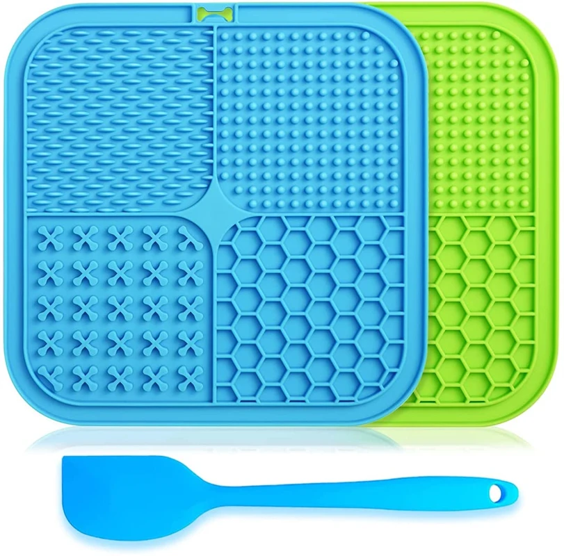 Alfombrillas 4 en 1 para perros y gatos, diseño de rompecabezas dividido, alimentación lenta para aliviar la ansiedad, Material seguro, fácil de limpiar - imagen 5