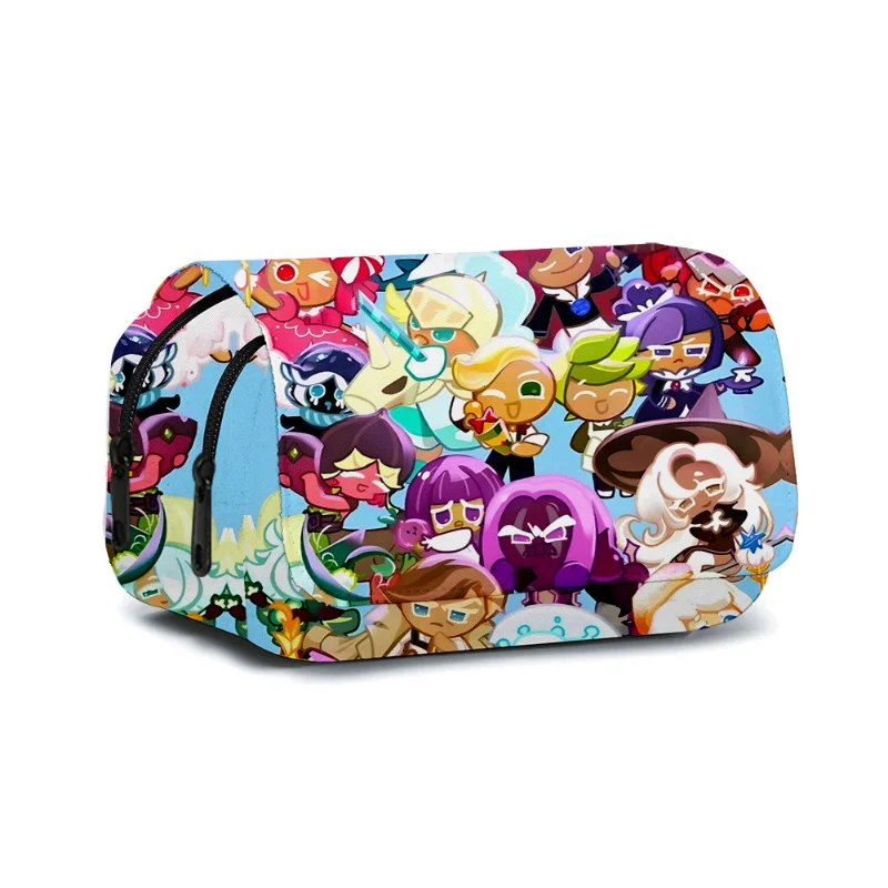 Cookie Run: Kingdom Shadow Milk Cookie Pen Bag Caja de papelería de dibujos animados Estuche para lápices de gran capacidad Bolsas de anime lindas Regalo para estudiantes - imagen 4