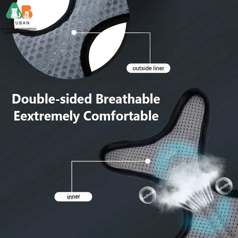 ATUBAN Arnés y correa para gatos para caminar, arnés para gatos pequeños, arnés para gatos a prueba de escape, arnés para gatos grande y ajustable reflectante - imagen 4