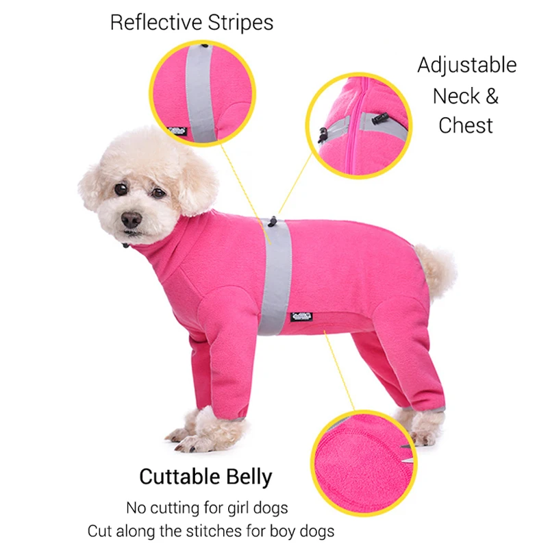 Mono polar reflectante para perros pequeños – Abrigo de invierno - imagen 4