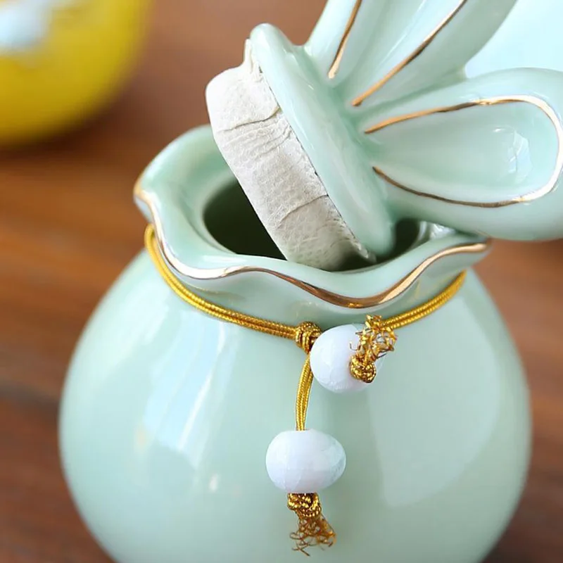 Mini urna de cerámica pintada a mano para mascotas, conmemorativa personalizada grabada para recuerdo de cenizas de perros y gatos, jarrón de cremación para mascotas pequeñas ​ - imagen 3