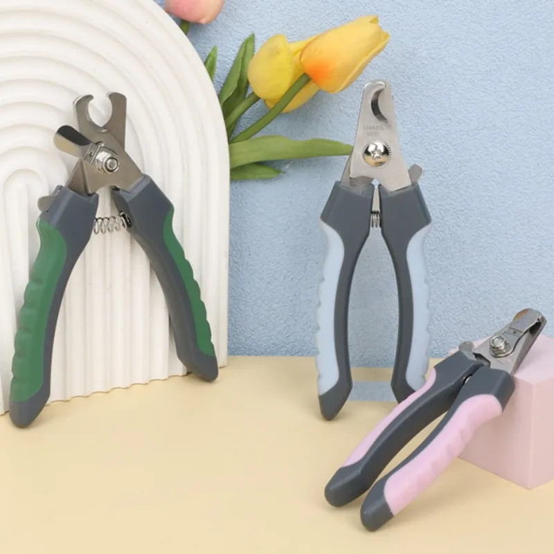 Cortaúñas Acero Inoxidable Perros Gatos Multicolor Recortador - imagen 4