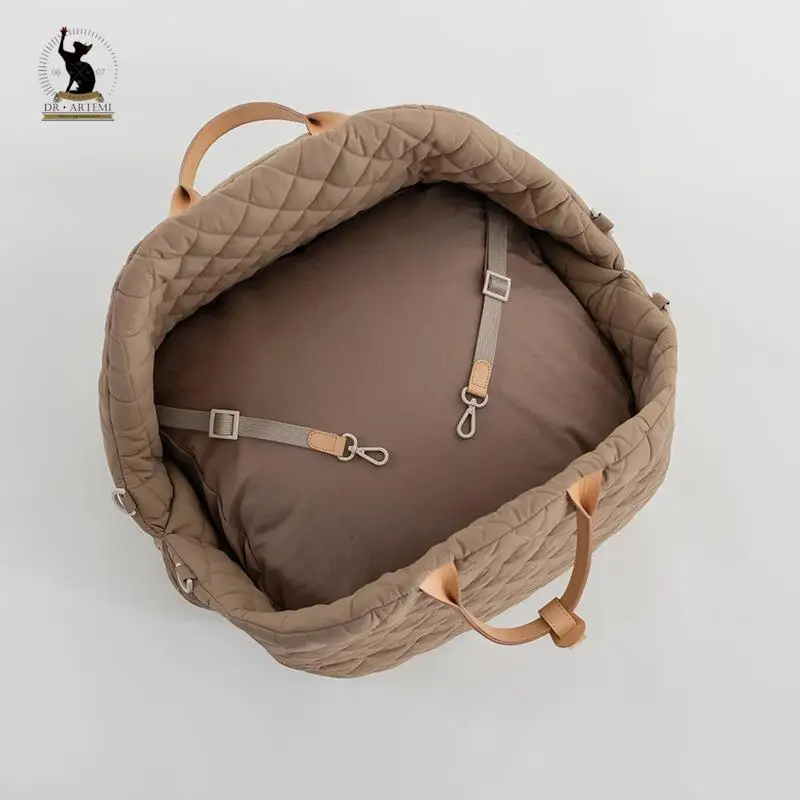 Bolsas de transporte para mascotas con estampado de logotipo, mochila Simple de doble uso para llevar en el hombro - imagen 5