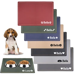 Mantel personalizado para perro y gato – Plato y bebedero impermeable