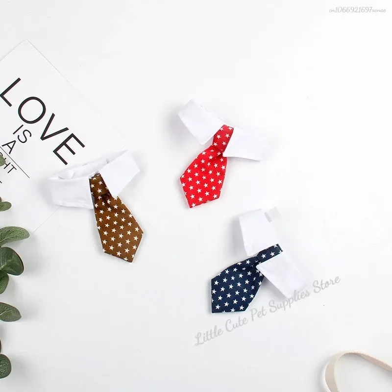 Corbata Formal para perro y gato, esmoquin, Collar negro y rojo, accesorios para mascotas, boda, vacaciones y fiesta, regalo - imagen 5