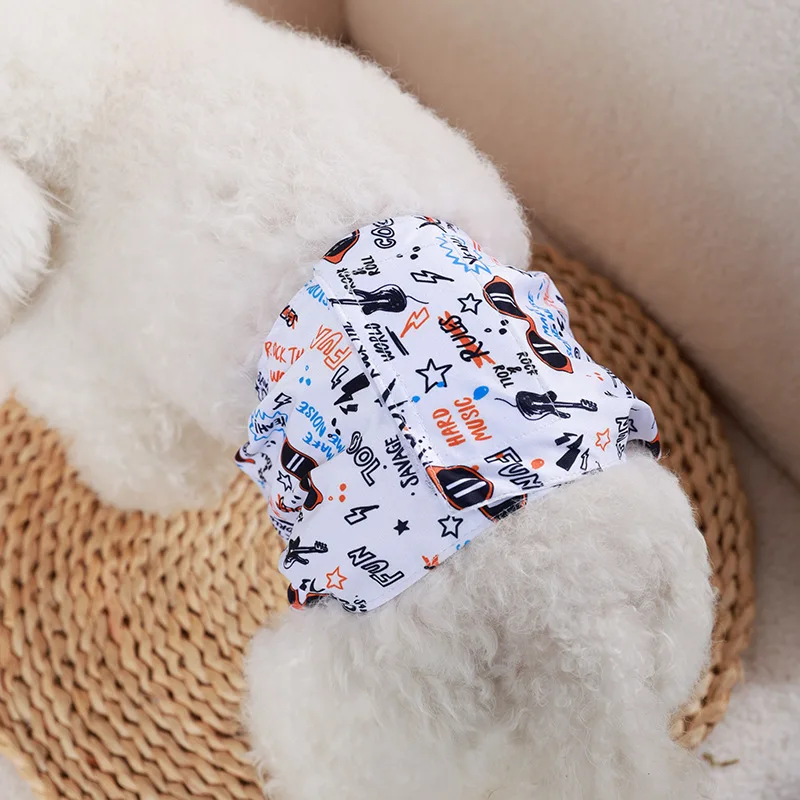 Pañales lavables para perros machos con diseños de dibujos animados - imagen 3