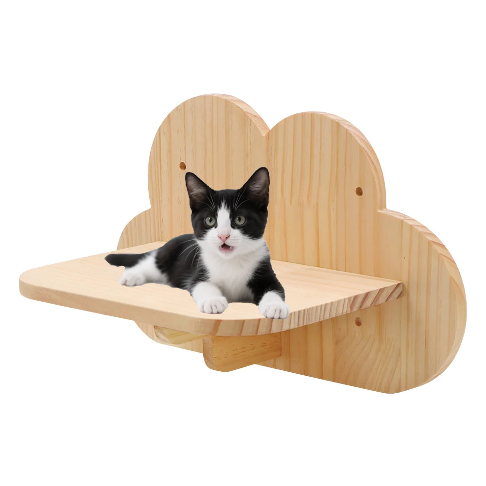 Estantes de escalada para gatos, estante en forma de nube, muebles para mascotas montados en la pared, cama para gatitos, gimnasio para dormir, accesorios para escalones de árboles para gatos - imagen 2