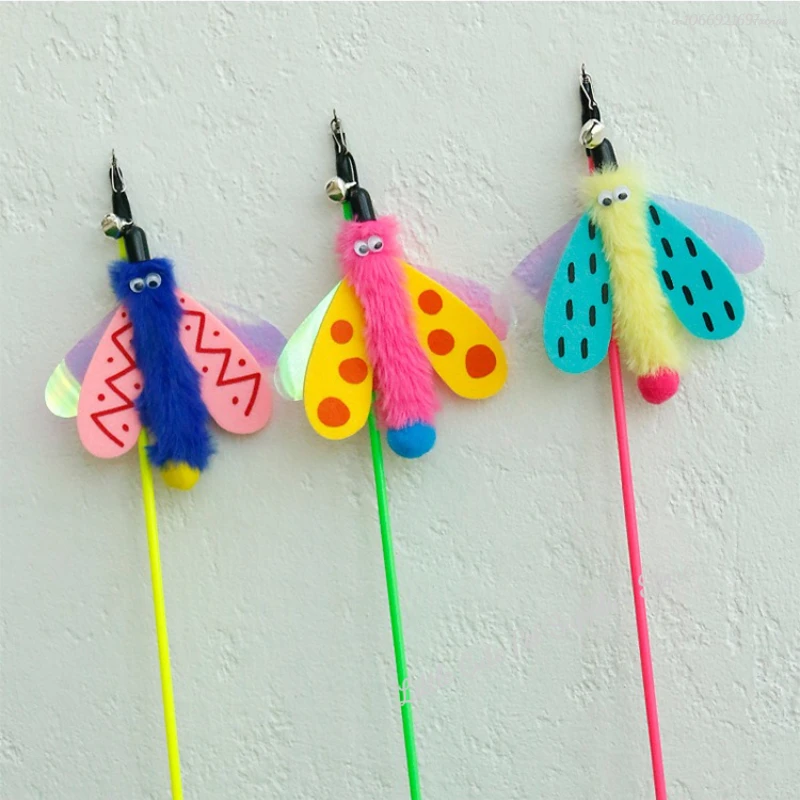 Juguetes para gatos interactivos y divertidos juguetes para gatos con insectos para gatitos, varita de juguete, suministros para gatos, productos para mascotas - imagen 5