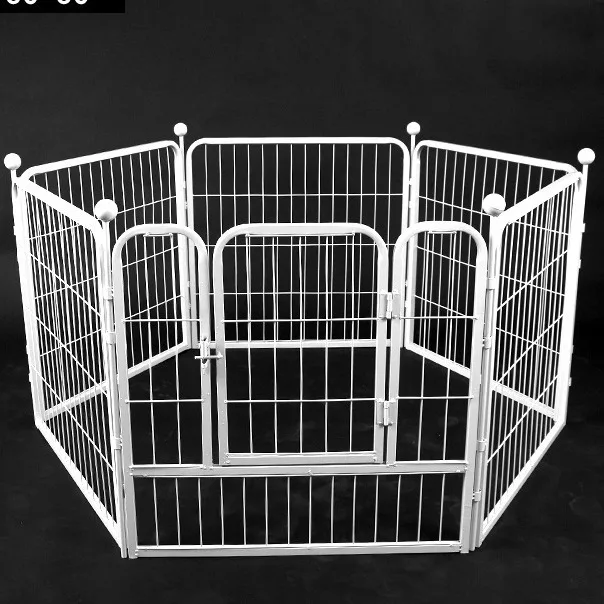 Cercas para perros, alambre de púas en negrita y engrosado, valla para mascotas para interiores y exteriores en blanco y negro elevada - imagen 3