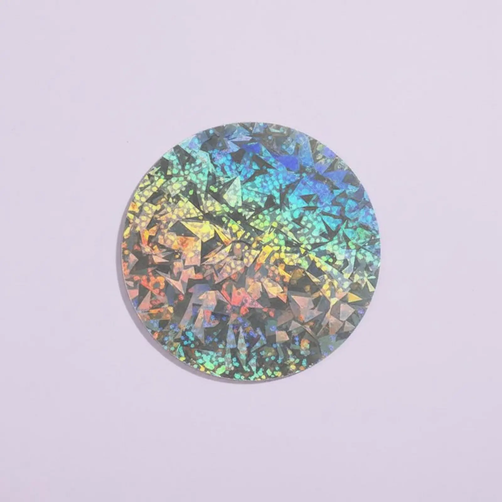 Foil holográfico para pins de mascotas – Disco laminado 75 mm - imagen 3