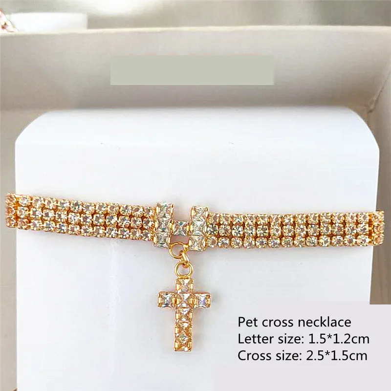 Collar de perro con cristales brillantes para perros pequeños - imagen 2